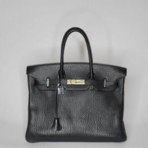 Hermés Birkin Bag 35 Black Palladium Silber